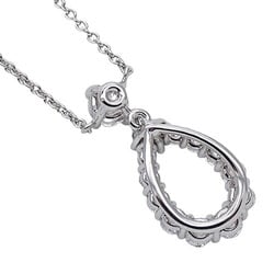 Harry Winston HARRY WINSTON Necklace for Women PT950 Diamond Loop Pendant Medium Platinum PEDPPLMDLP Polished