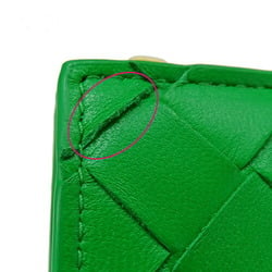 Bottega Veneta Wallet for Women and Men, Small Leather Bi-fold Wallet, Intrecciato, Green, Compact