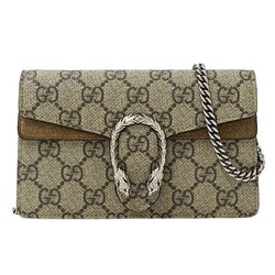 Gucci GUCCI Bag Women's Shoulder Dionysus GG Supreme Super Brown Beige 476432 Chain