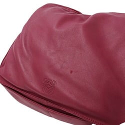 LOEWE Women's Shoulder Bag Flamenco Leather Wine Red Magenta