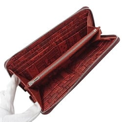 Hermes HERMES Wallet Women's Long Azap Silk In Classic Veau Epsom Bordeaux Wine Red Round T Engraved