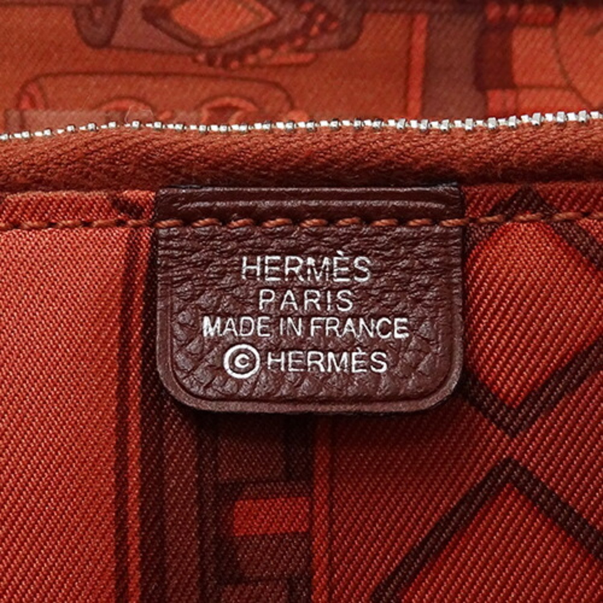 Hermes HERMES Wallet Women's Long Azap Silk In Classic Veau Epsom Bordeaux Wine Red Round T Engraved