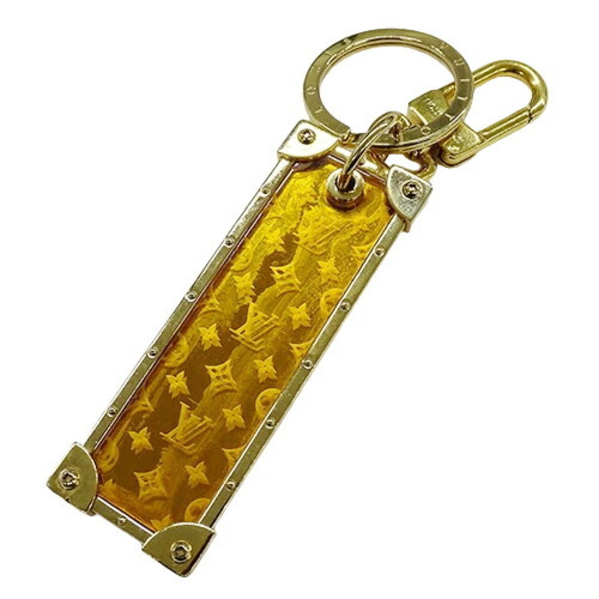 Louis Vuitton LOUIS VUITTON Key Ring Monogram Women's Men's Holder Portocle Marprism Gold M68305 EI0139