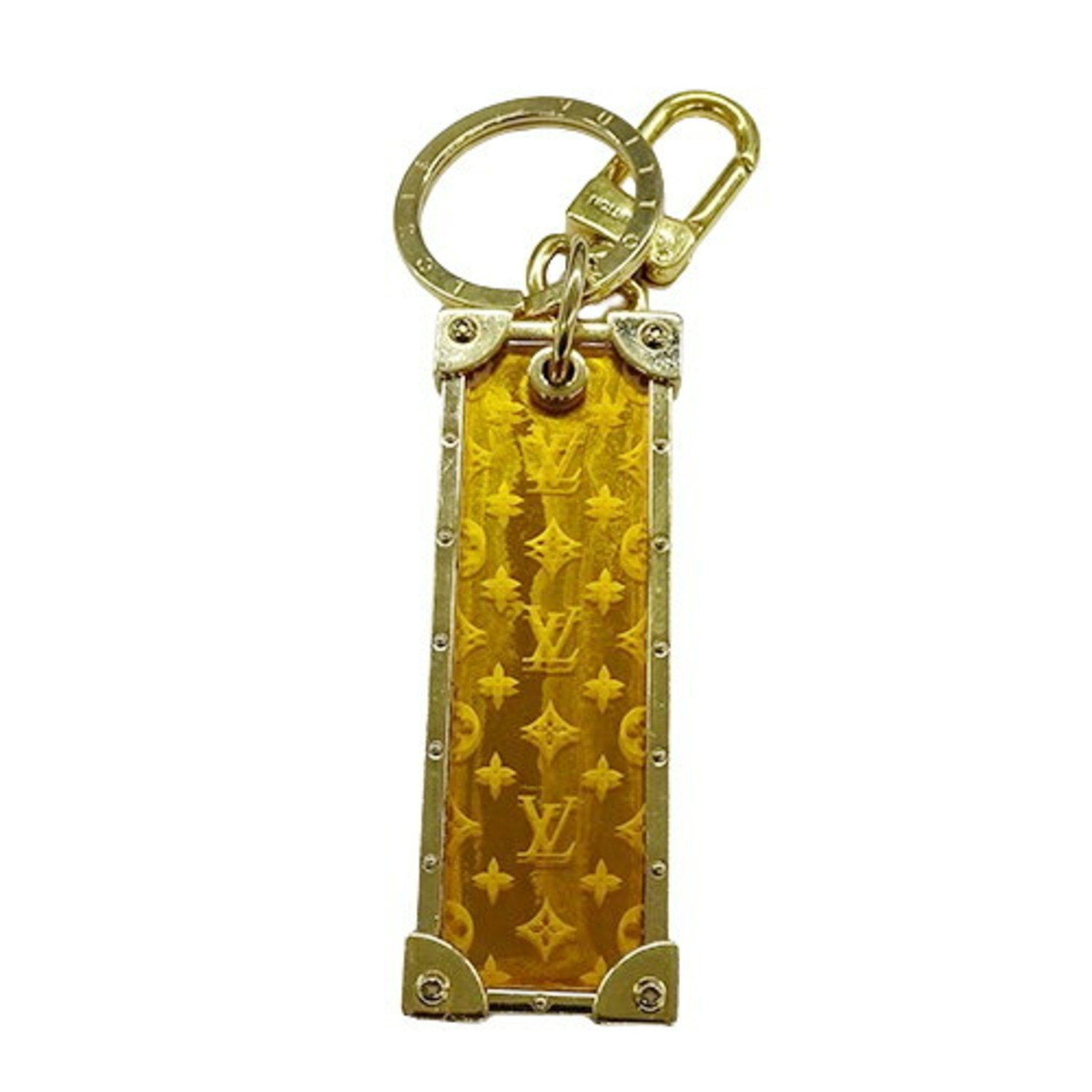 Louis Vuitton LOUIS VUITTON Key Ring Monogram Women's Men's Holder Portocle Marprism Gold M68305 EI0139