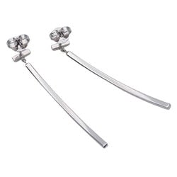 Tiffany & Co. Earrings for Women, 750WG T-Wire, T-Bar, White Gold, Polished