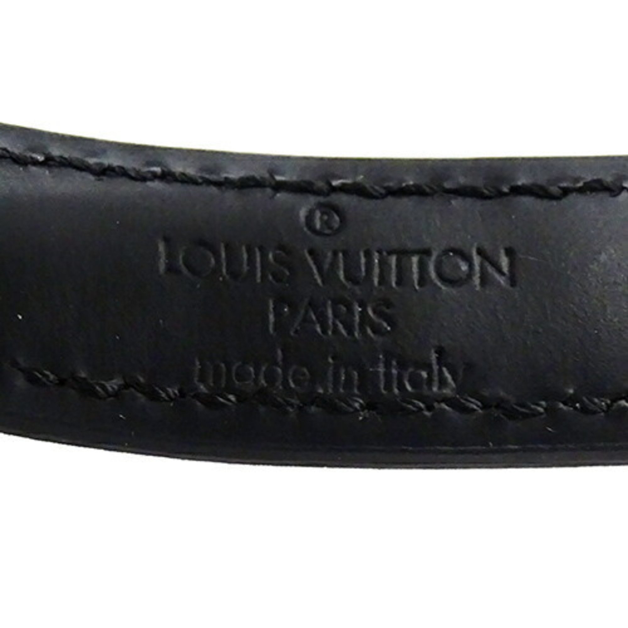 Louis Vuitton LOUIS VUITTON Keyring Monogram Eclipse Men's Keychain Dragonne M61950 CX0139