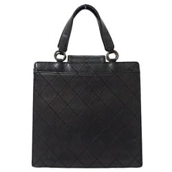 CHANEL Bag Matelasse Women's Handbag Leather Black