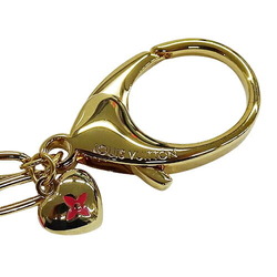 LOUIS VUITTON Charm Women's Keychain Bijoux Sac Cool Heart Gold Pink M65759