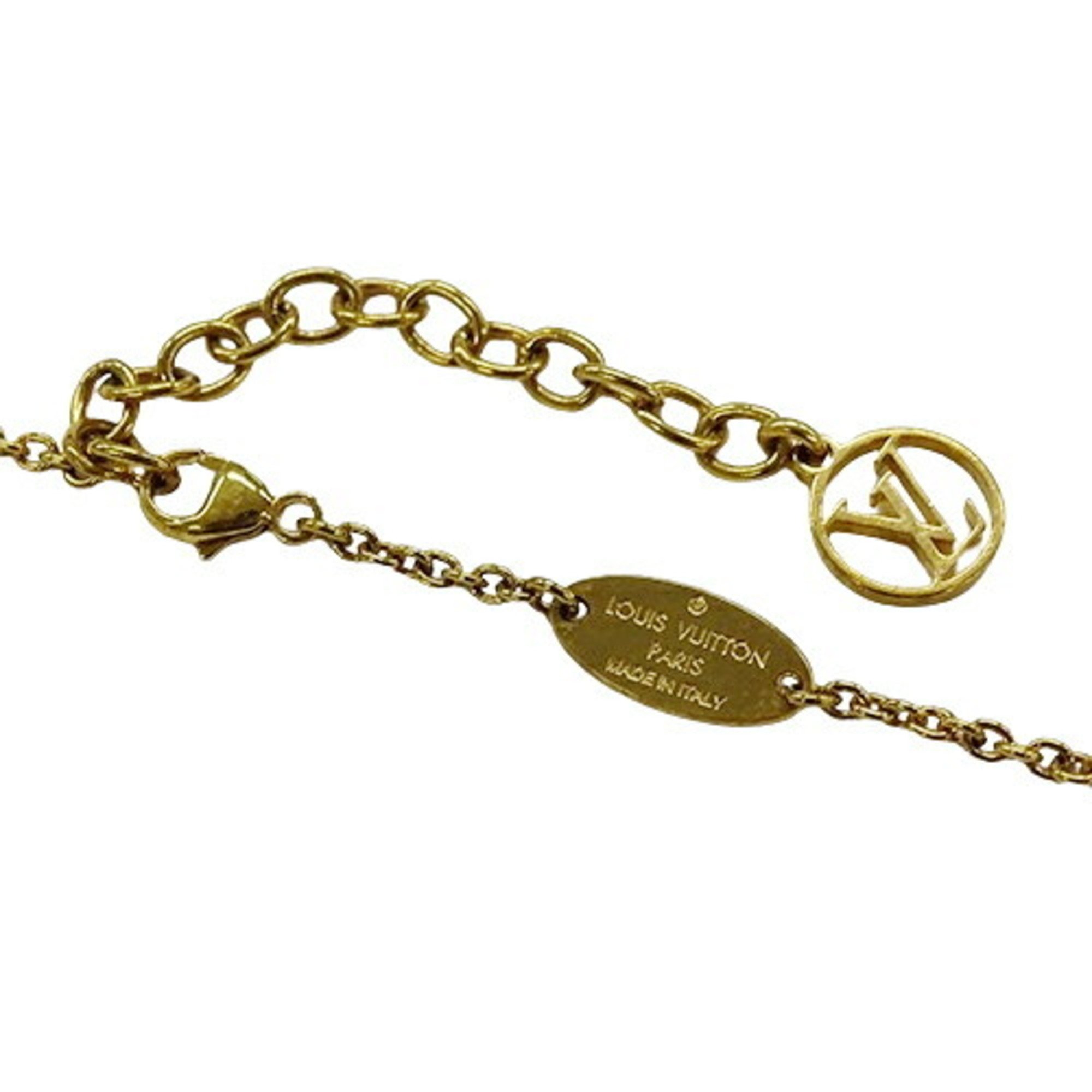 Louis Vuitton Essential V Gold Necklace for Women M61083 OB0199