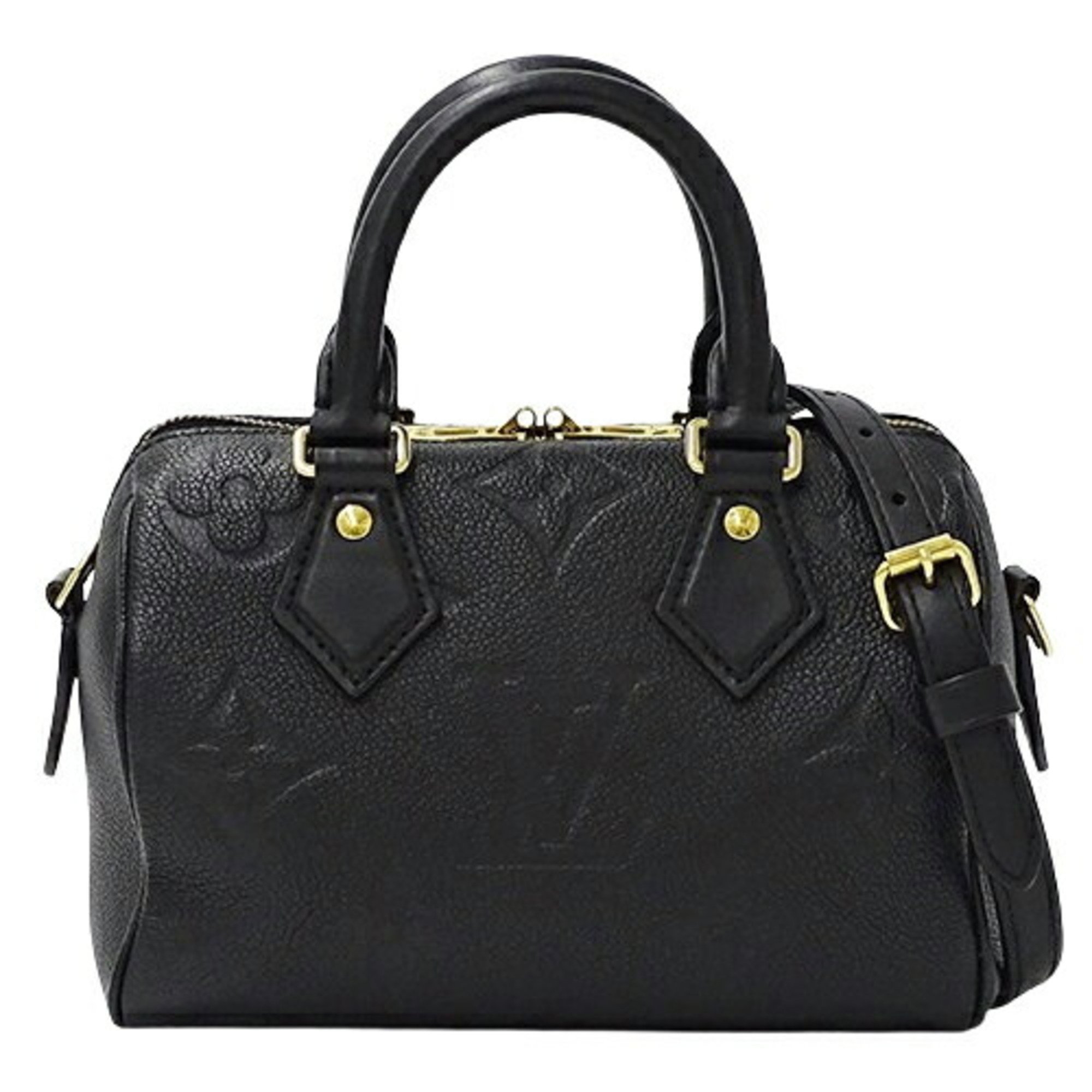 Louis Vuitton LOUIS VUITTON Bag Monogram Empreinte Women's Handbag Shoulder 2way Speedy Bandouliere 20 Noir M58953 Black