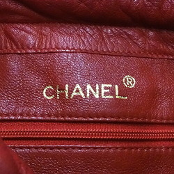 Chanel CHANEL Bag Matelasse Women's Shoulder Lambskin Red Chain Bucket