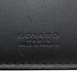 GOYARD Men's Wallet Long Bi-fold PVC Leather Richelieu Henry Bone Black