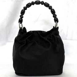 Christian Dior Handbag ec-21390 Black Maris Pearl Nylon Plastic Women's -