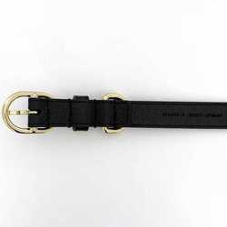 Gucci Collar ec-21388 Black Interlocking 692943 Small Dog Leather GUCCI Pet Lead Walking GG Supplies Adjustable Size