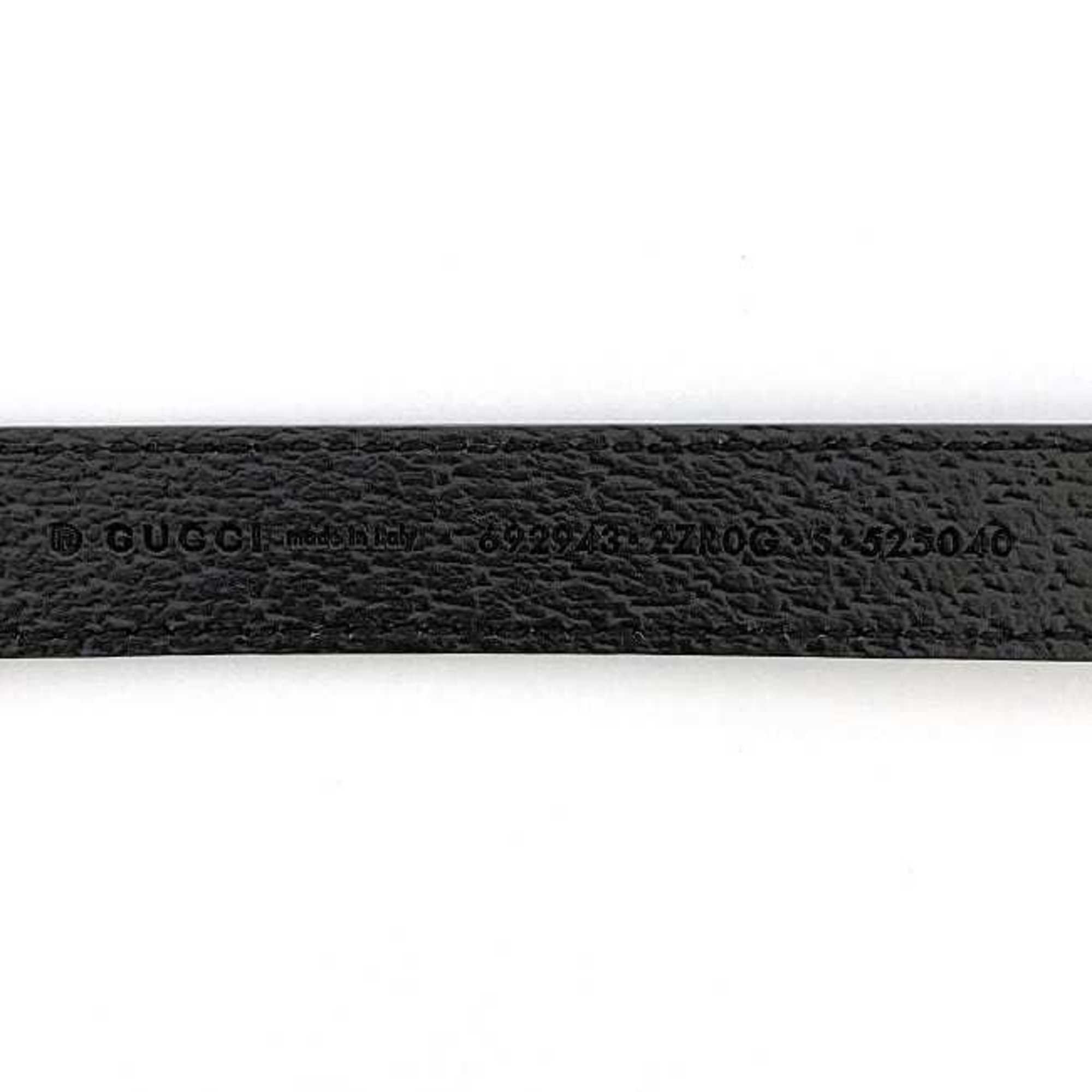 Gucci Collar ec-21388 Black Interlocking 692943 Small Dog Leather GUCCI Pet Lead Walking GG Supplies Adjustable Size