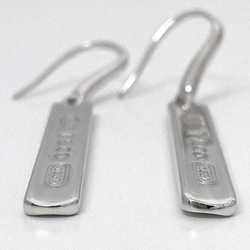 Tiffany Bar Earrings f-21315 Silver 1837 Ag 925 TIFFANY&Co. Swing Both Ears Women's Men's Polished