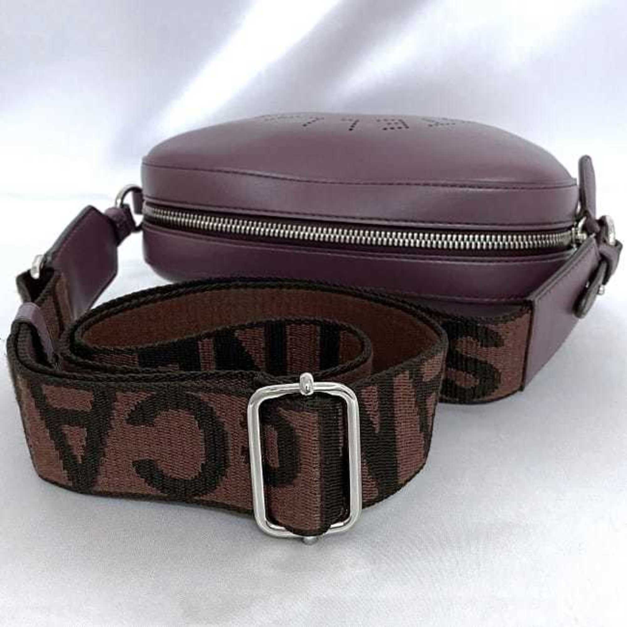 Stella McCartney Shoulder Bag f-21359 Purple 700266 W8542 Leather STELLA McCARTNEY Punched Strap Women's Compact