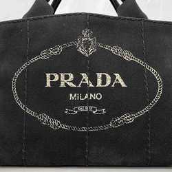 Prada tote bag f-21384 black canapa 1BG439 handbag canvas 58 PRADA print ladies