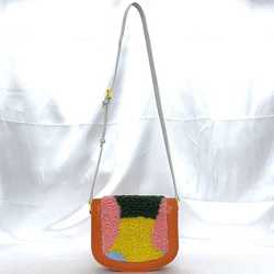 Stella McCartney shoulder bag ec-21363 orange multicolor kids leather STELLA McCARTNEY flap fluffy for