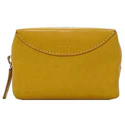 LOEWE coin case ec-21347 yellow leather L23 purse ladies compact coins