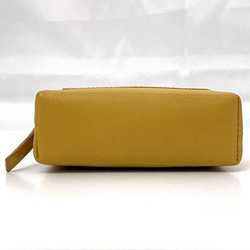 LOEWE coin case ec-21347 yellow leather L23 purse ladies compact coins