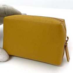 LOEWE coin case ec-21347 yellow leather L23 purse ladies compact coins