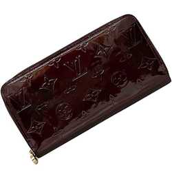 Louis Vuitton Round Long Wallet Zippy f-21341 Bordeaux Amaranth Monogram Vernis M93522 Patent Leather C078 LOUIS VUITTON Brown Enamel