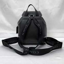 Coach backpack f-21441 black CR100 leather COACH flap ladies