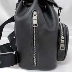 Coach backpack f-21441 black CR100 leather COACH flap ladies