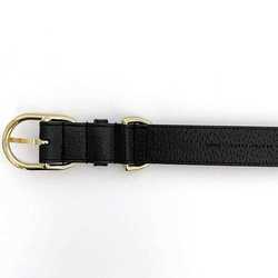 Gucci Collar ec-21387 Black Interlocking 695256 Dog Size L Leather GUCCI Pet Lead Walking GG Adjustable