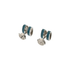 HERMES Hermes Pop Ash Blue/Silver Women's Metal Earrings