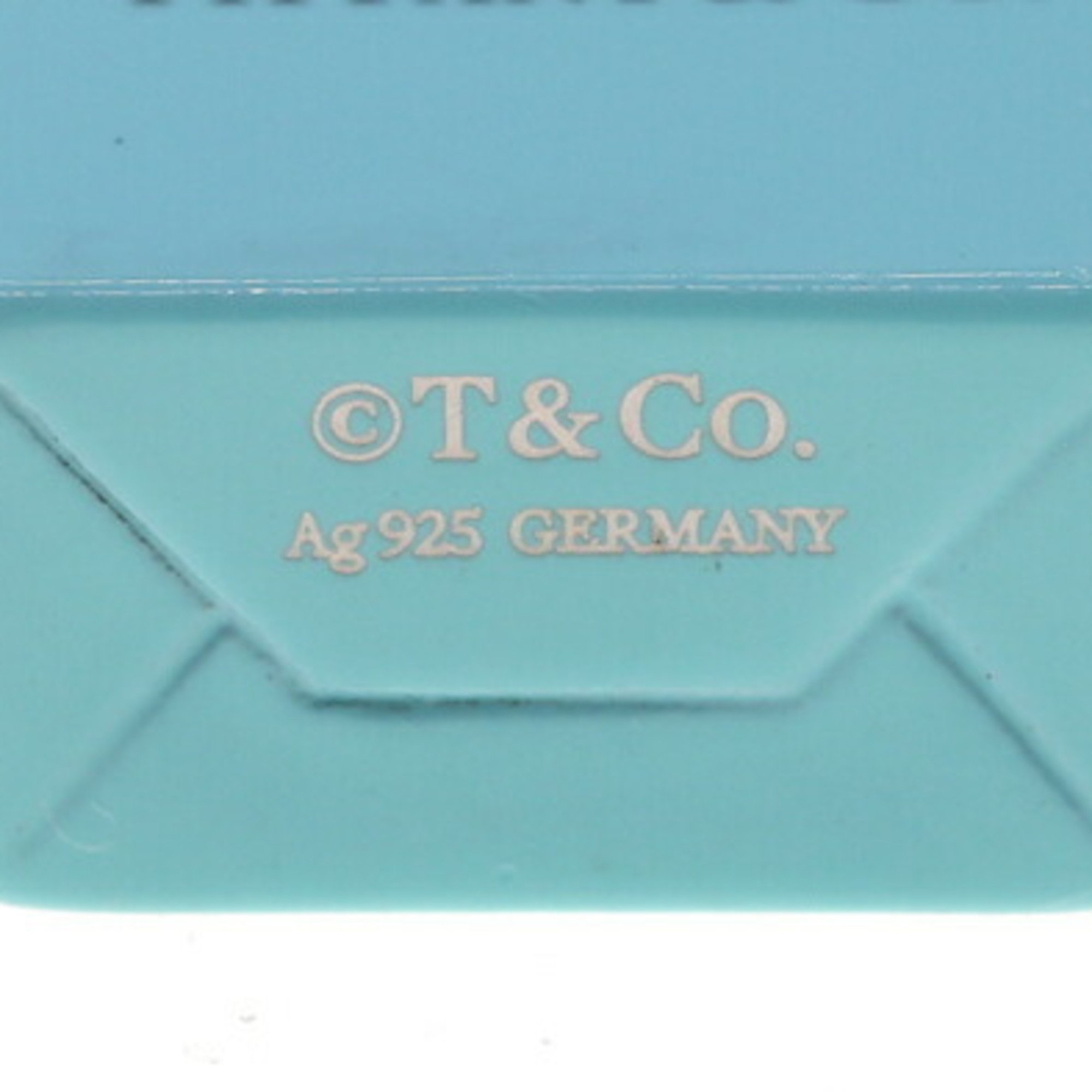 Tiffany Pendant Top Bag Blue SV Sterling Silver 925 Head Necklace Shopper Women's TIFFANY & CO