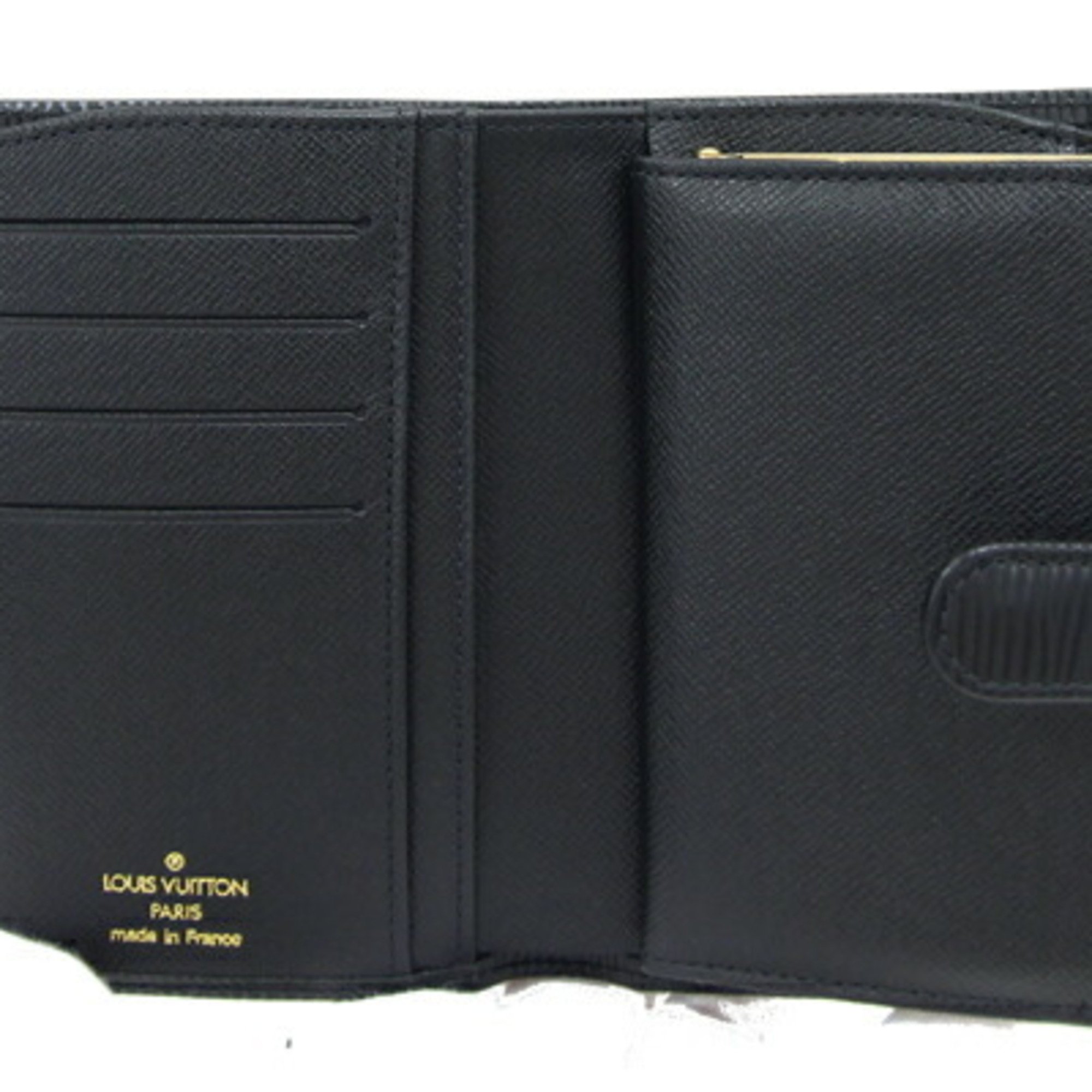 Louis Vuitton Bi-fold Wallet Epi Portemonnay M63242 Noir Black Women's LOUIS VUITTON 240712045