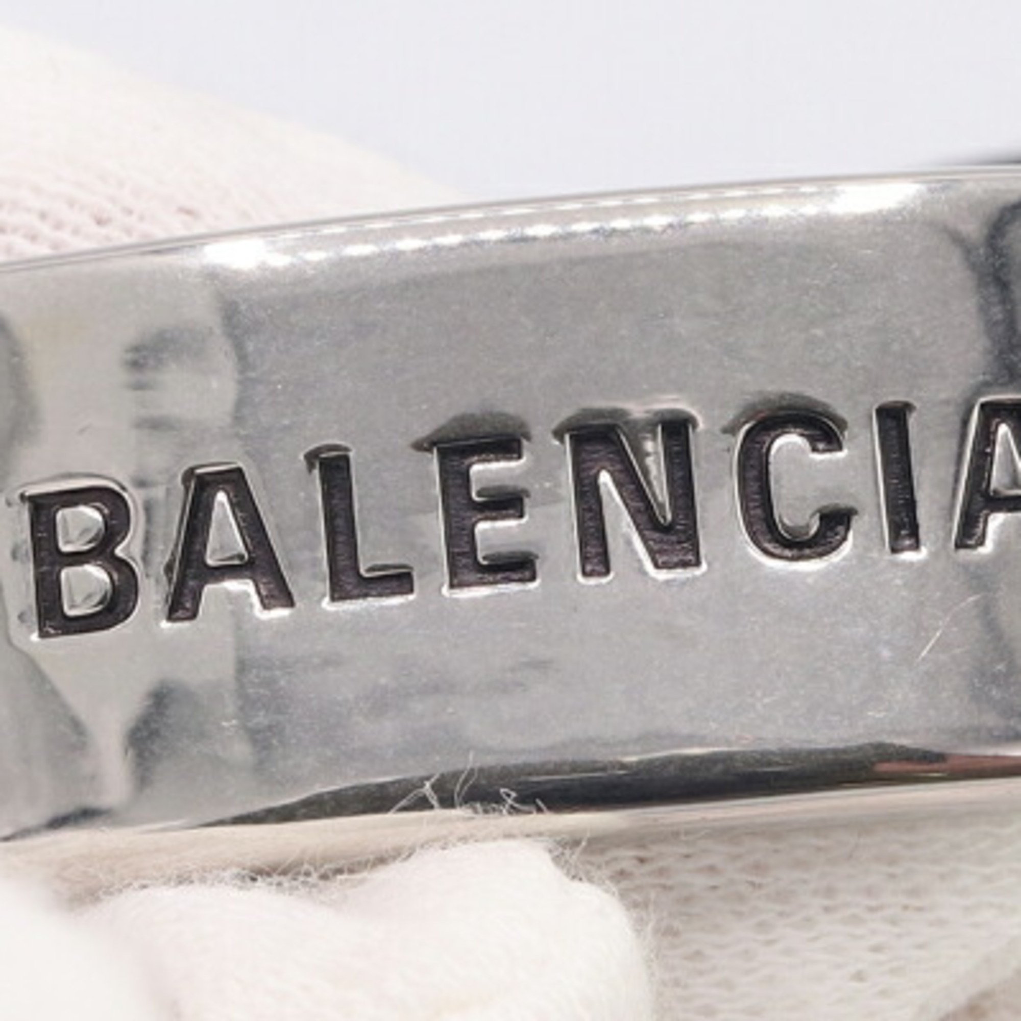 Balenciaga Bracelet 656418 Black Polyester Brass Cotton Plate Cord Bangle Men Women BALENCIAGA