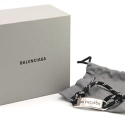 Balenciaga Bracelet 656418 Black Polyester Brass Cotton Plate Cord Bangle Men Women BALENCIAGA