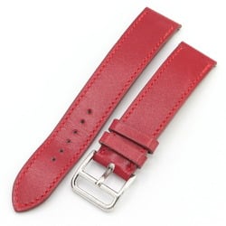 Hermes Replacement Strap, 17mm Width, Red Box Calf, C Stamp, Manufactured in 1999, Women's Watch, HERMES