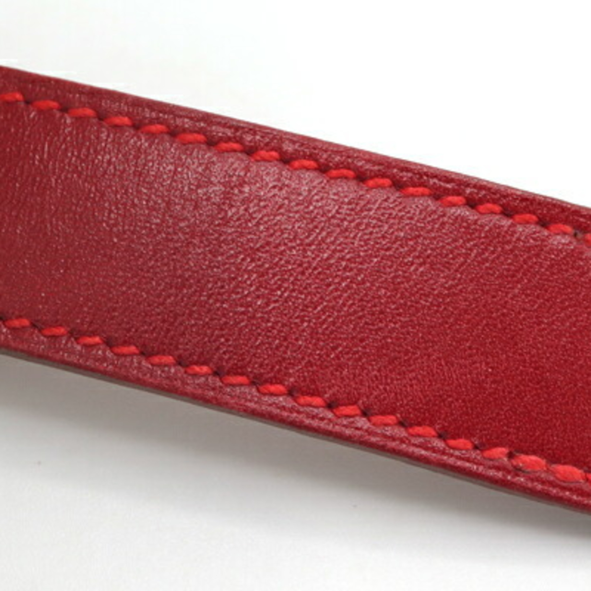 Hermes Replacement Strap, 17mm Width, Red Box Calf, C Stamp, Manufactured in 1999, Women's Watch, HERMES