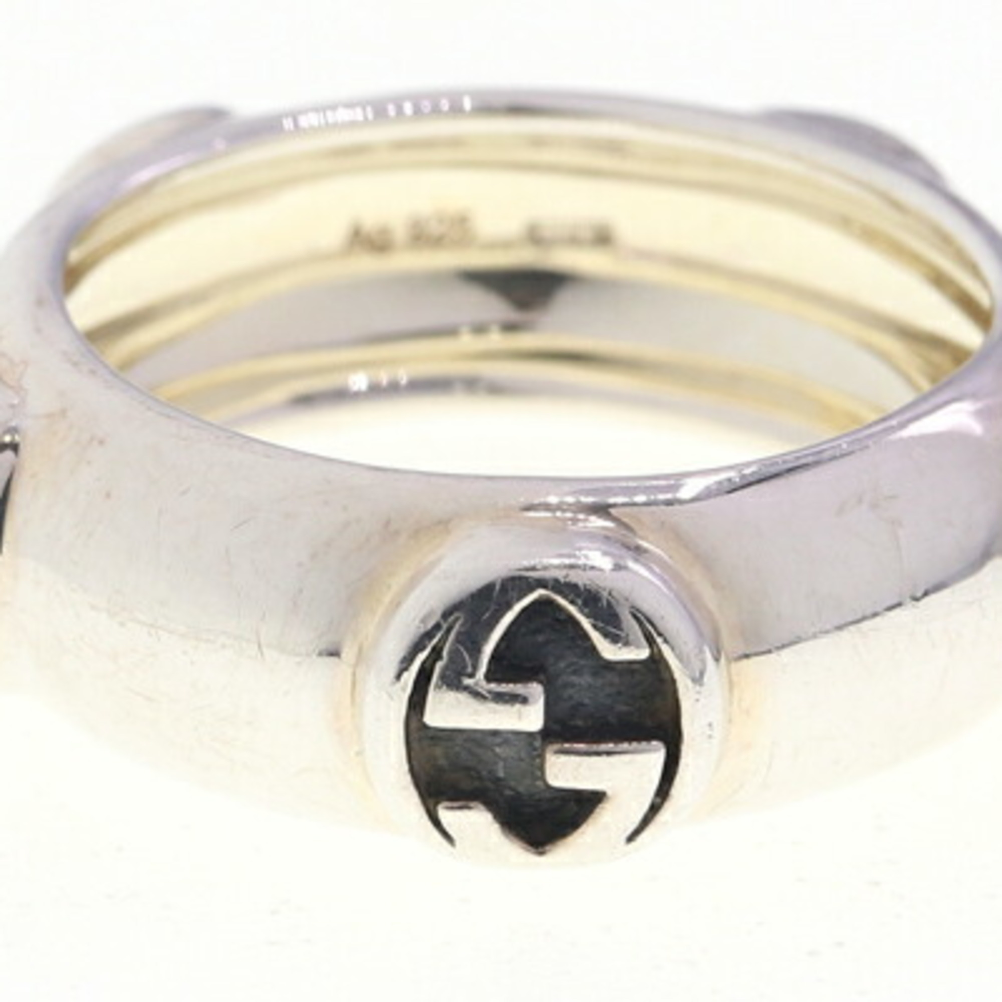 Gucci Ring Interlocking G SV Sterling Silver 925 Size 15 for Women and Men GUCCI