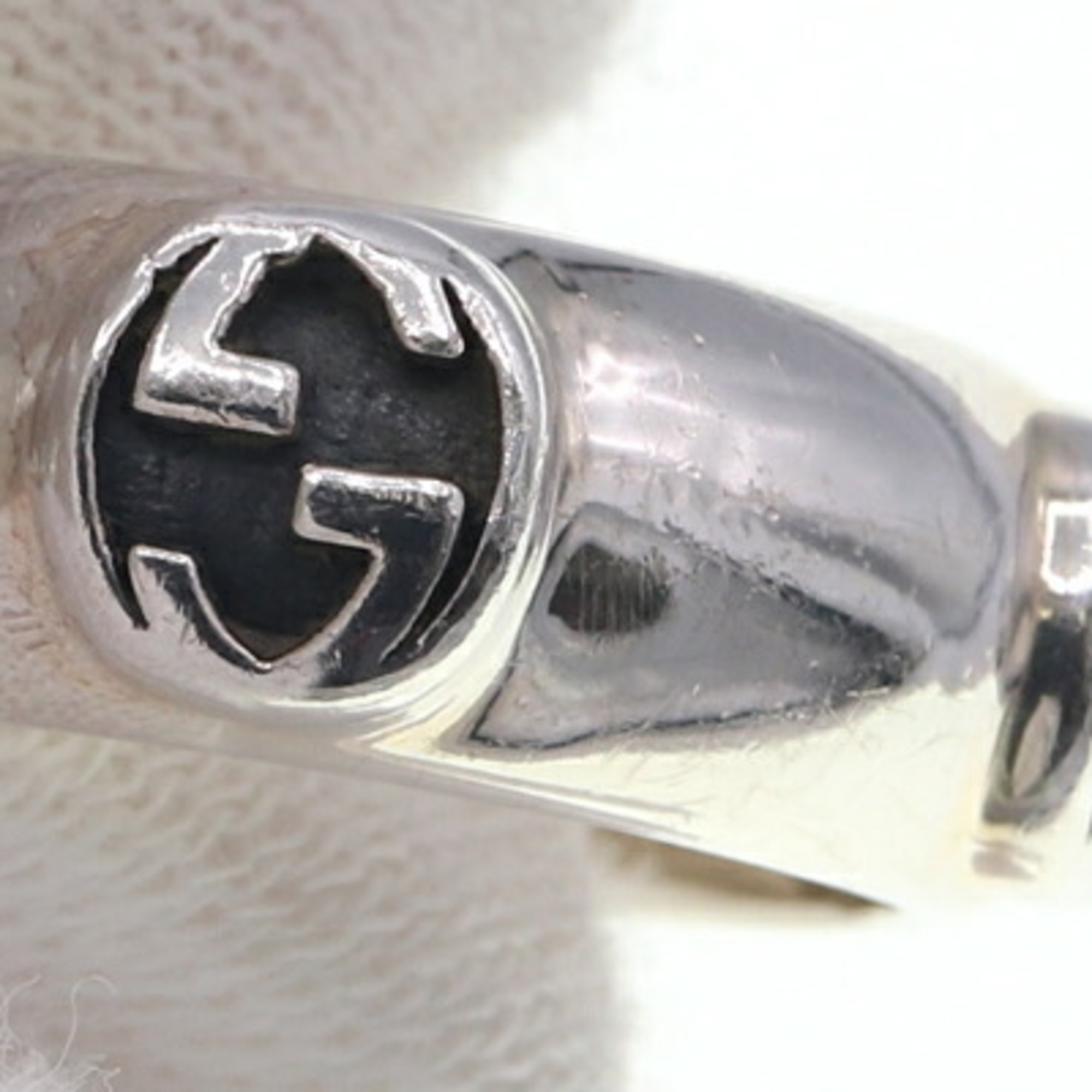 Gucci Ring Interlocking G SV Sterling Silver 925 Size 15 for Women and Men GUCCI