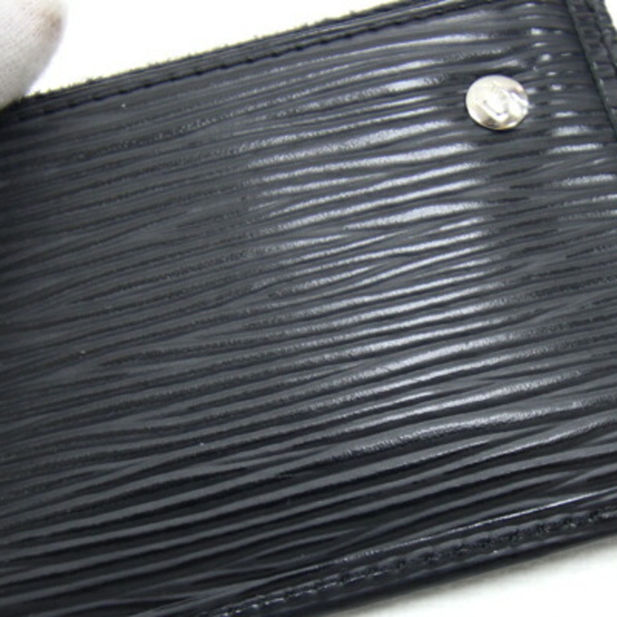 Louis Vuitton Coin Case Epi Pochette Cle M63802 Noir Purse Black Compact Wallet Men's LOUIS VUITTON