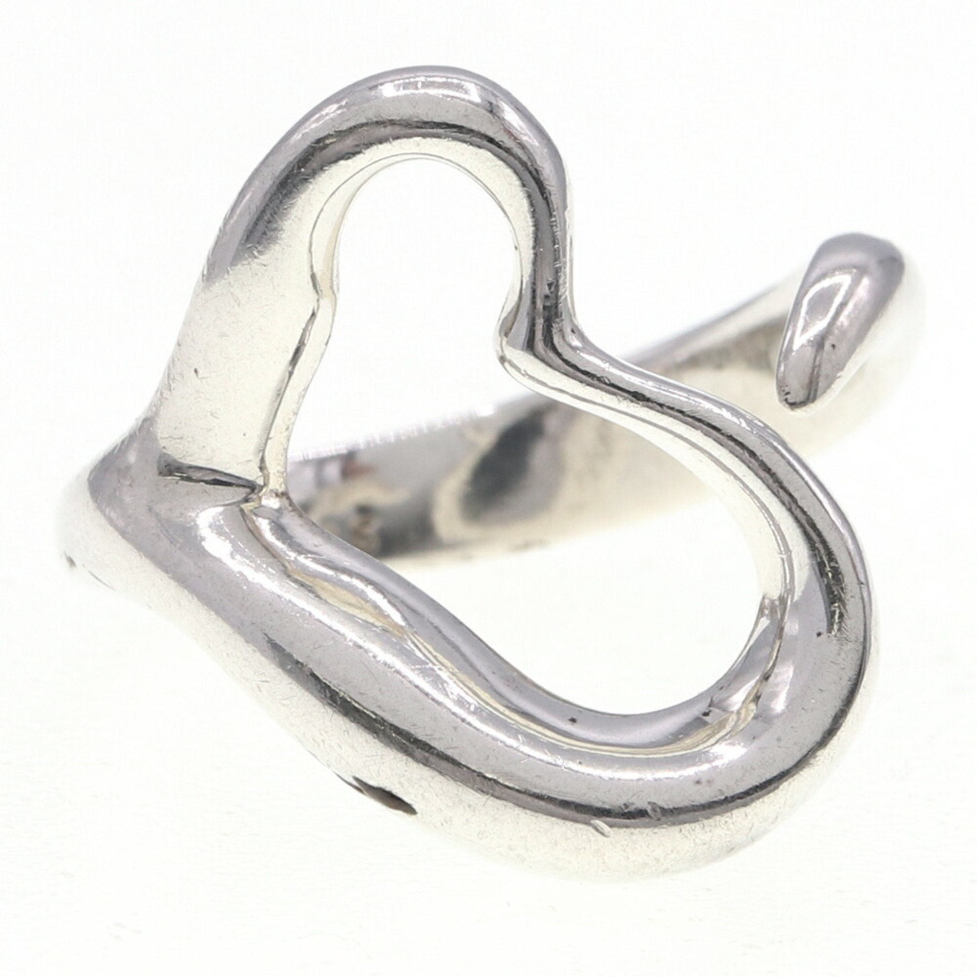 Tiffany Ring Elsa Peretti Heart SV Sterling Silver 925 for Women TIFFANY & CO