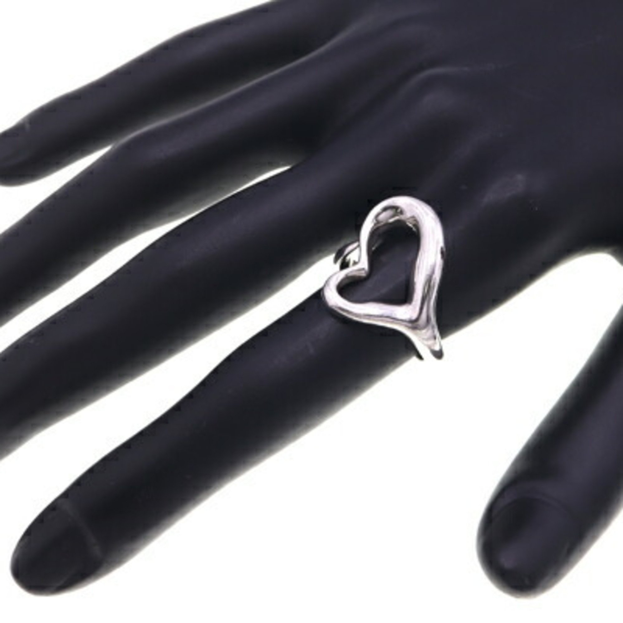 Tiffany Ring Elsa Peretti Heart SV Sterling Silver 925 for Women TIFFANY & CO