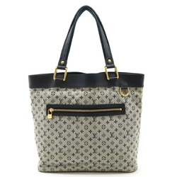 LOUIS VUITTON Louis Vuitton Monogram Lucille GM Tote Bag Handbag Canvas Leather Blue M92675