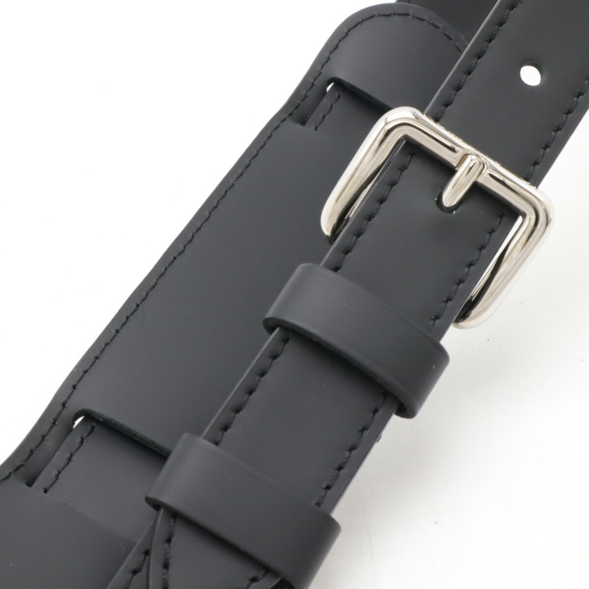 LOUIS VUITTON Shoulder Strap for Tadao Leather Black