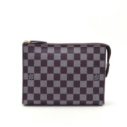 LOUIS VUITTON Louis Vuitton Damier Color Elemon Clutch Bag Second Pouch PVC Ketch Purple N41296