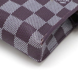 LOUIS VUITTON Louis Vuitton Damier Color Elemon Clutch Bag Second Pouch PVC Ketch Purple N41296