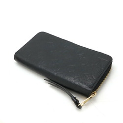 LOUIS VUITTON Louis Vuitton Monogram Empreinte Zippy Wallet Round Long Leather Noir Black M61864