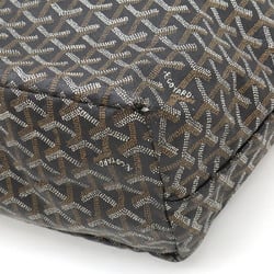 GOYARD Saint Louis PM Tote Bag Shoulder Coated Canvas Leather Black Brown White