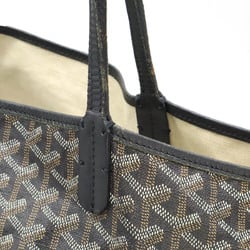 GOYARD Saint Louis GM Tote Bag Large Shoulder PVC Leather Black Brown White