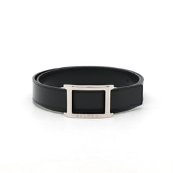 BVLGARI Rettangolo Belt for Men Leather Black #85 23382